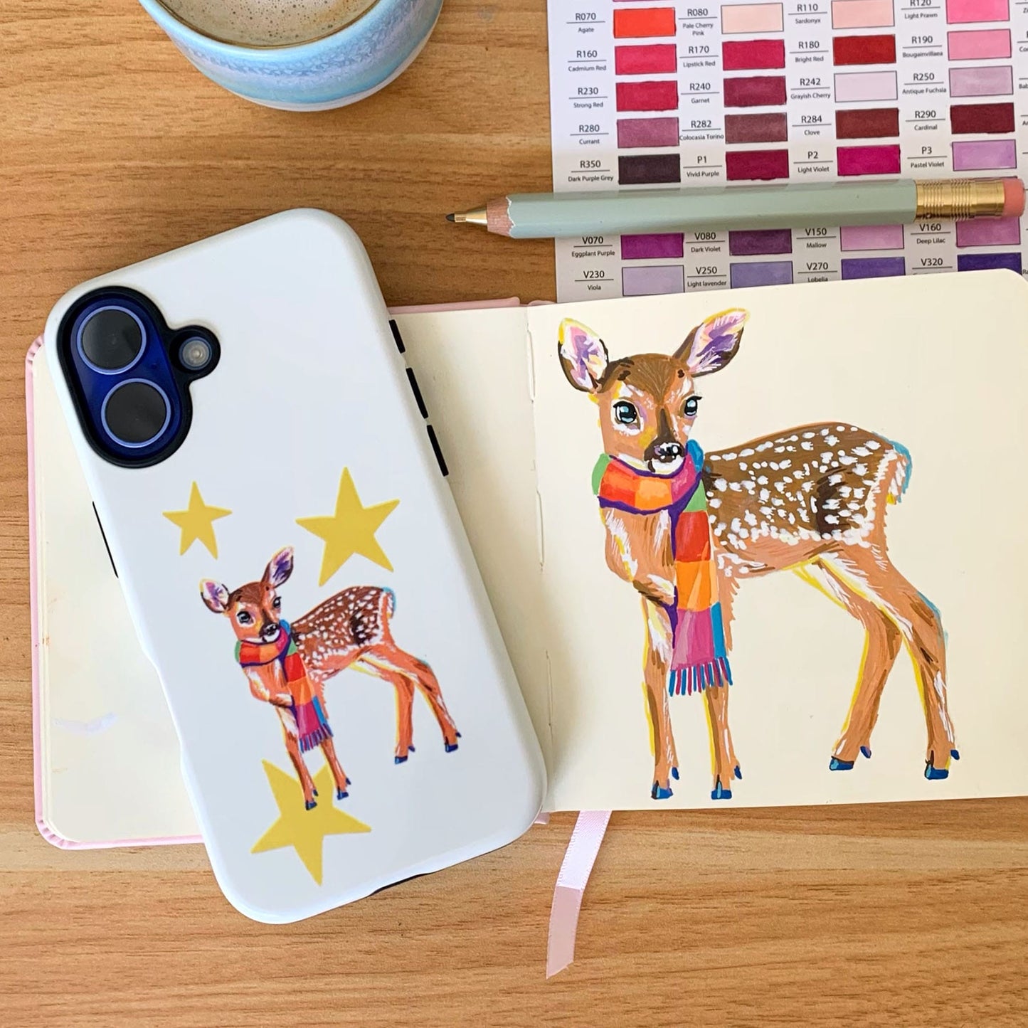 Starry Fawn Printed Phone Cases by Femke Studio - The Dairy