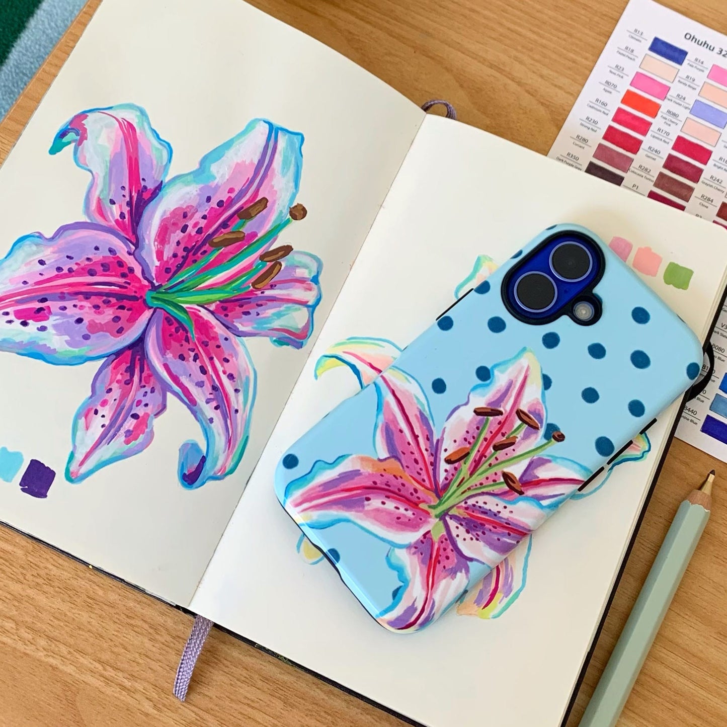 Lily Confetti Printed Phone Cases by Femke Studio - The Dairy