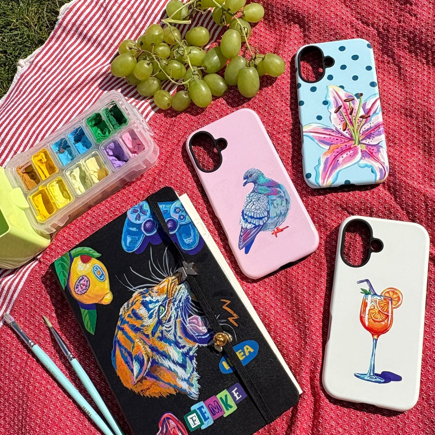 Pigeon Printed Phone Cases by Femke Studio - The Dairy