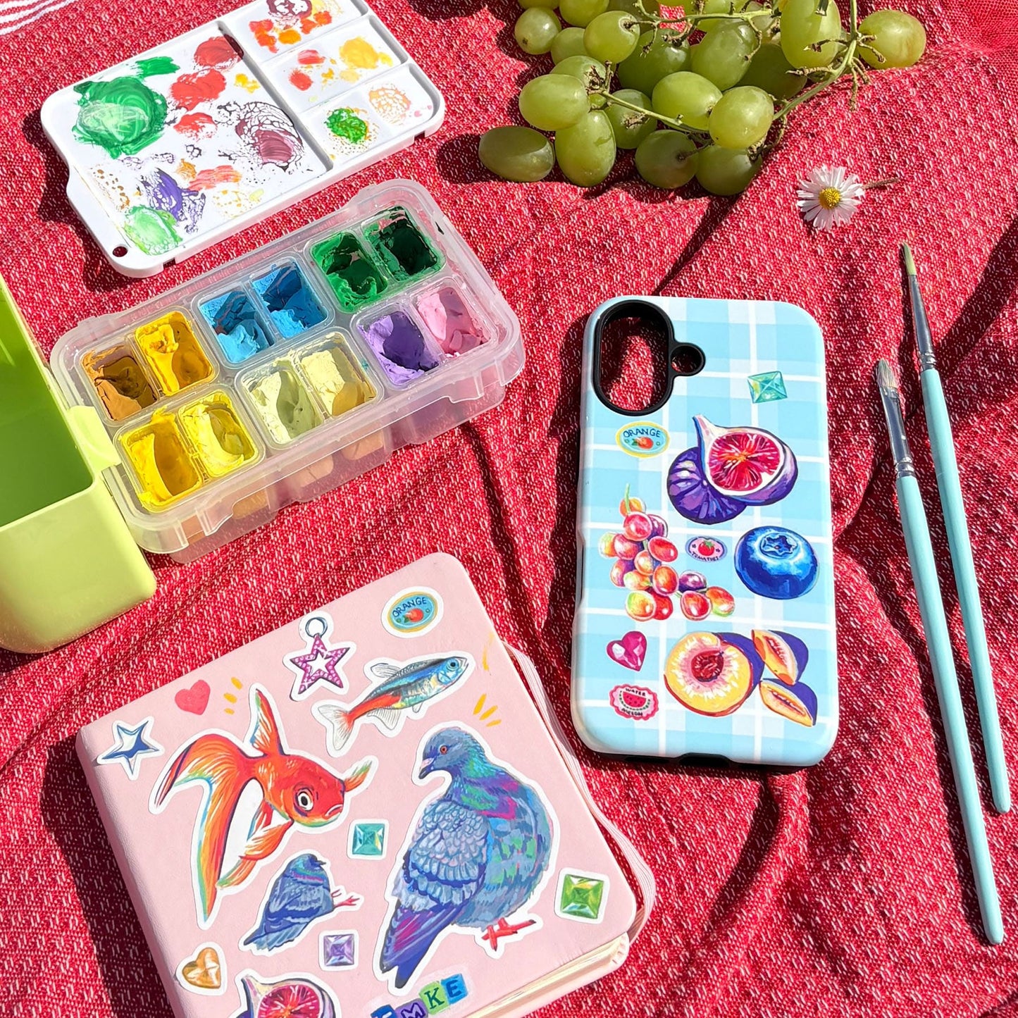 Plaid Picnic Printed Phone Cases by Femke Studio - The Dairy