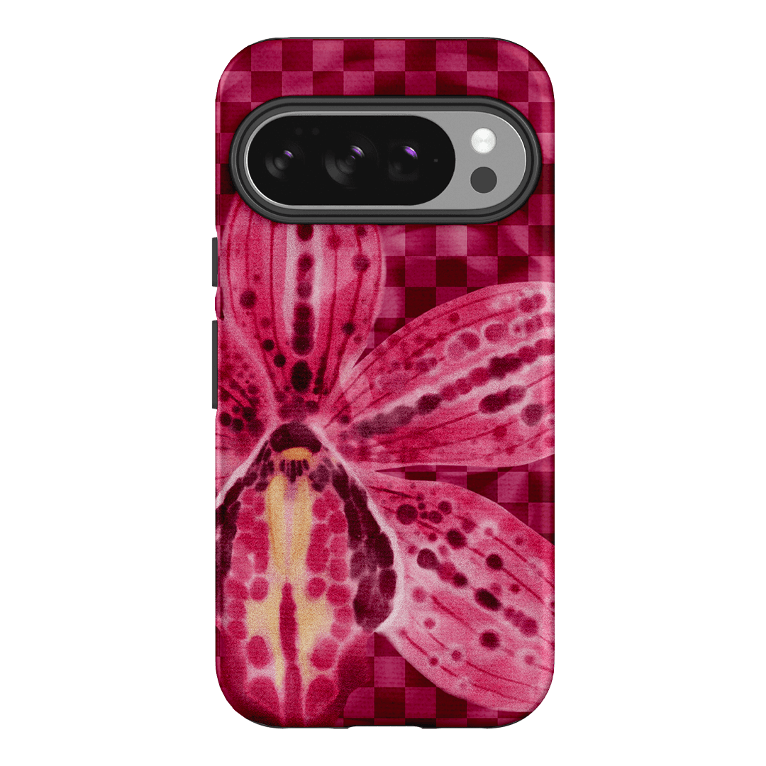 Check Orchid Printed Phone Cases Google Pixel 10 / Armoured by Sally Hungerford - The Dairy