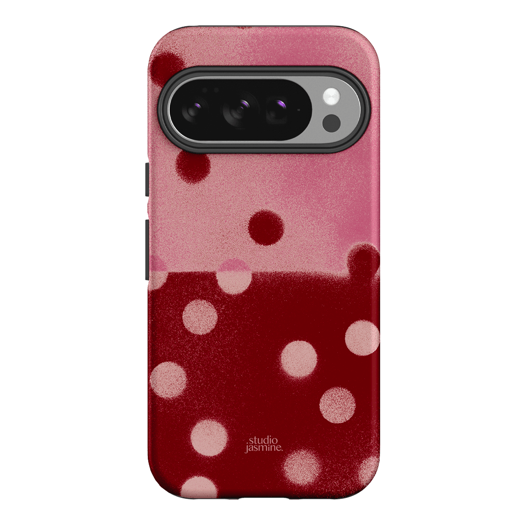 Cherry Polka Dot Printed Phone Cases Google Pixel 10 / Armoured by Jasmine Dowling - The Dairy