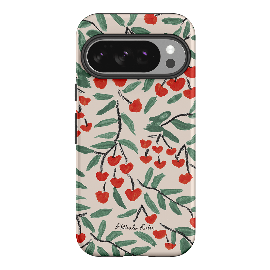Cherry Love Printed Phone Cases Google Pixel 10 / Armoured by Phthalo Ruth - The Dairy
