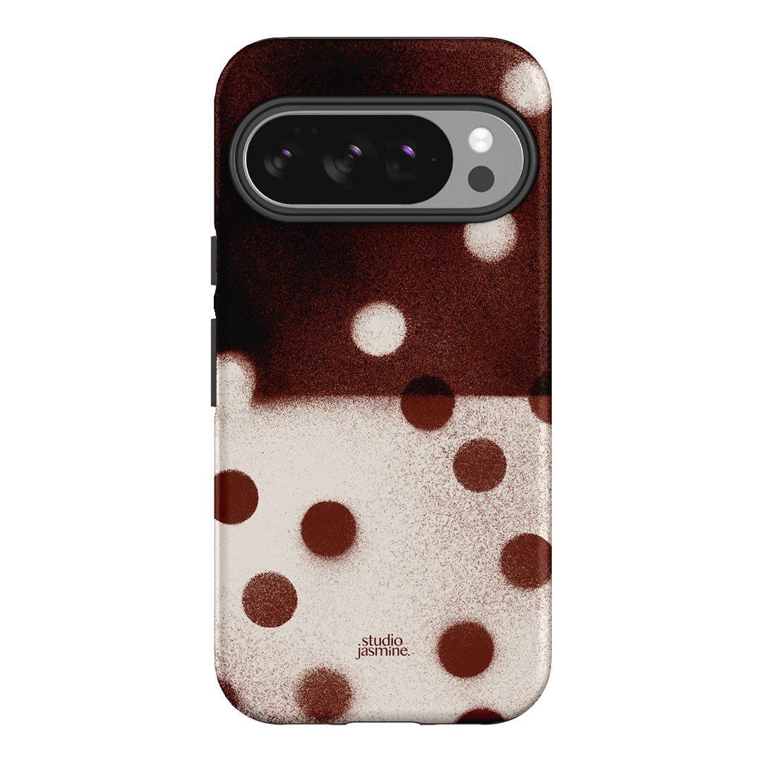 Espresso Polka Dot Printed Phone Cases Google Pixel 10 / Armoured by Jasmine Dowling - The Dairy