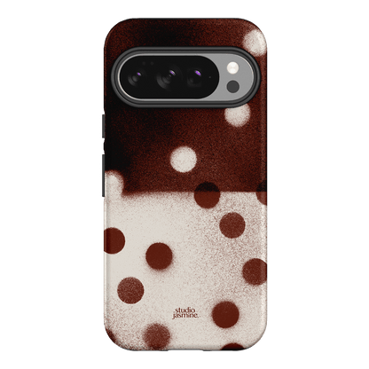 Espresso Polka Dot Printed Phone Cases Google Pixel 10 / Armoured by Jasmine Dowling - The Dairy