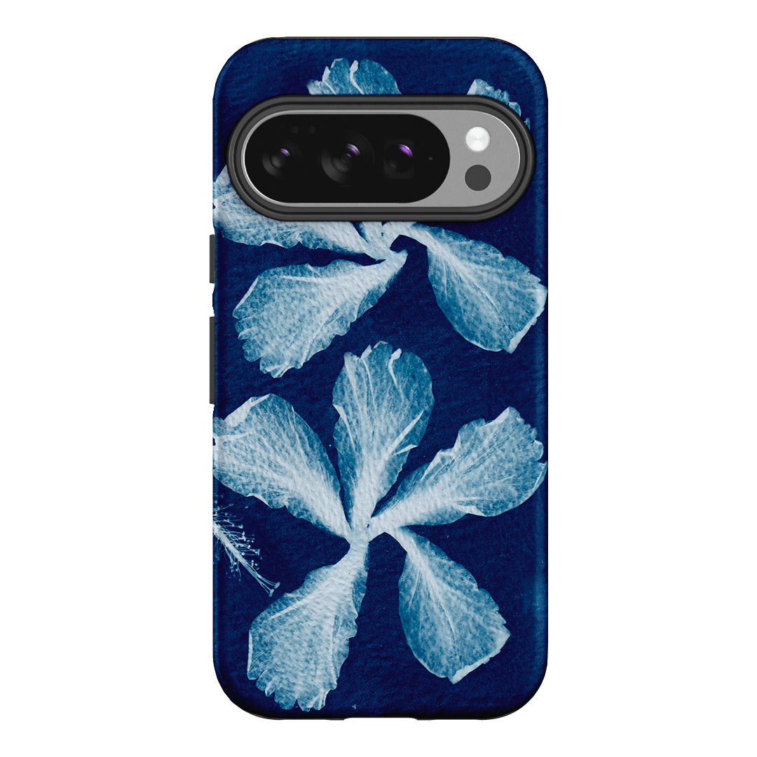 Hibiscus Cyanotype Printed Phone Cases Google Pixel 10 / Armoured by Sally Hungerford - The Dairy