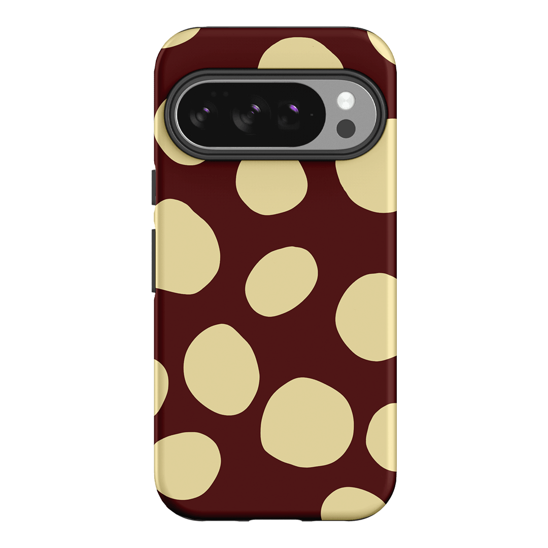 Pebbles Burgundy Butter Printed Phone Cases Google Pixel 10 / Armoured by Veronica Tucker - The Dairy