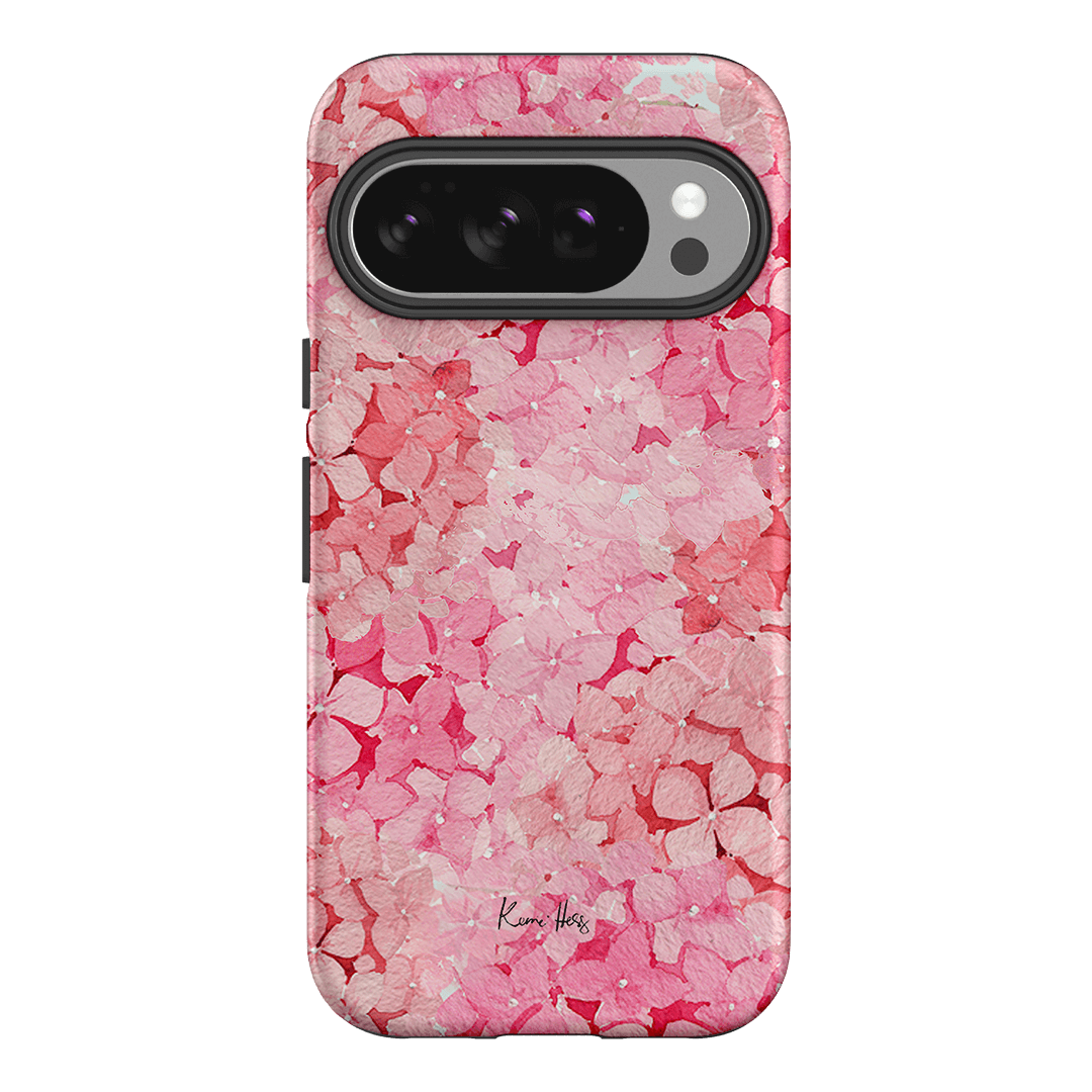 Hydrangea Pink Printed Phone Cases Google Pixel 10 / Armoured by Kerrie Hess - The Dairy