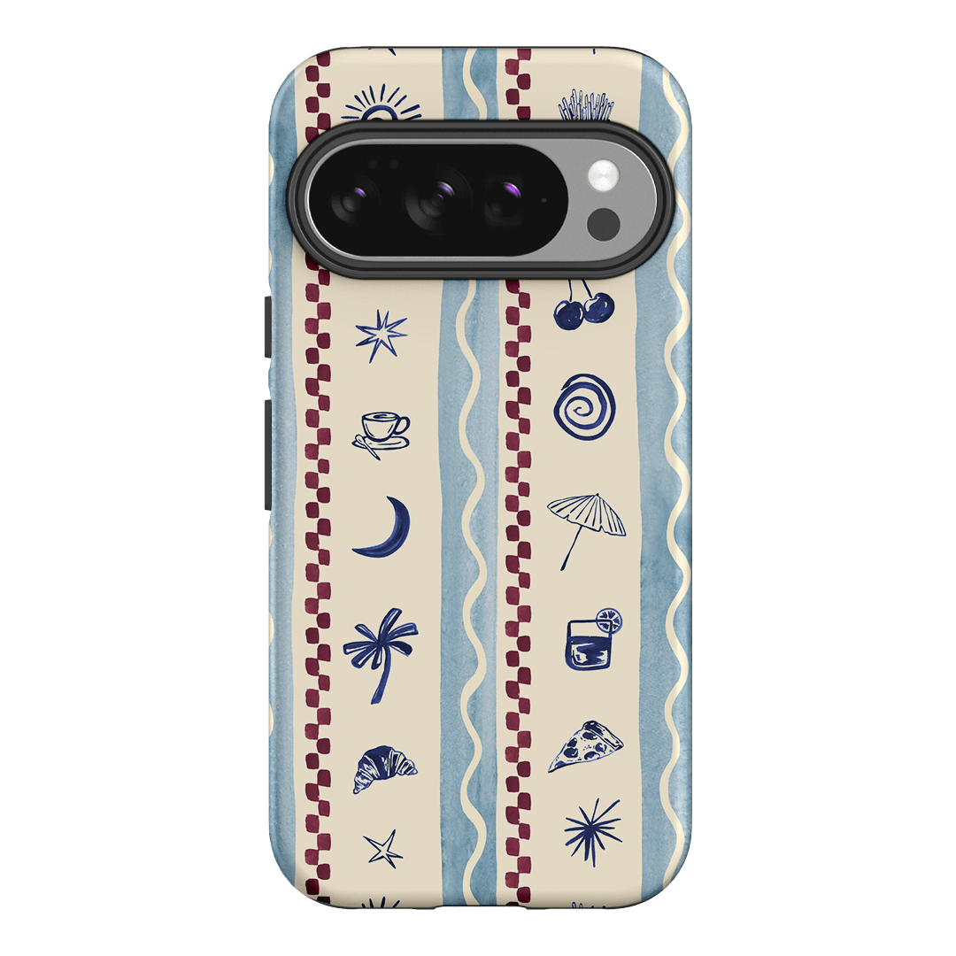 Summer Snacks Blue Printed Phone Cases Google Pixel 10 / Armoured by Charlie Taylor - The Dairy