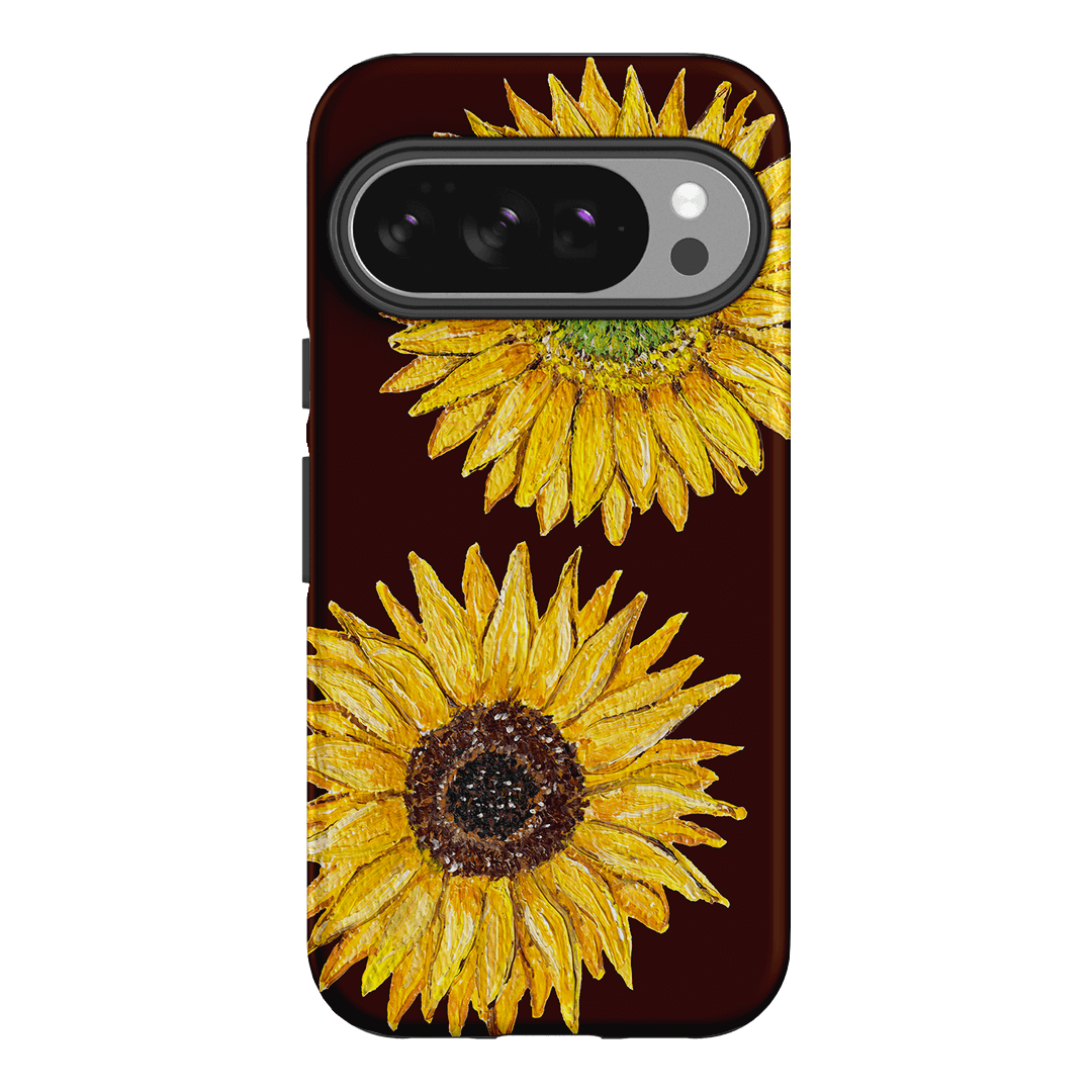 Sunflower Brown Printed Phone Cases Google Pixel 10 / Armoured by BG. Studio - The Dairy