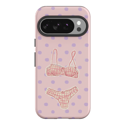 Vintage Gingham Printed Phone Cases Google Pixel 10 / Armoured by Kayla Carr - The Dairy
