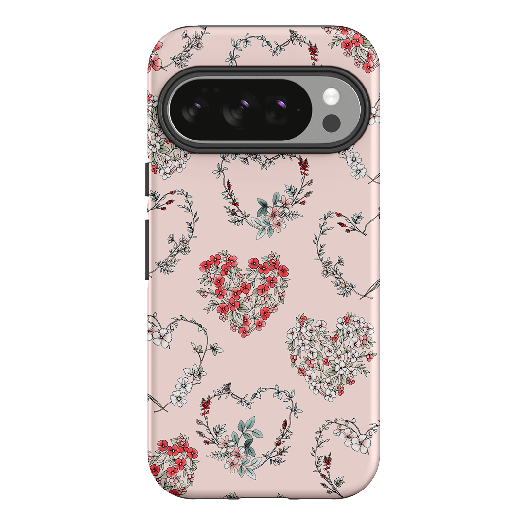 Wild Heart Wreath Printed Phone Cases Google Pixel 10 / Armoured by Typoflora - The Dairy