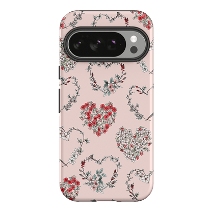Wild Heart Wreath Printed Phone Cases Google Pixel 10 / Armoured by Typoflora - The Dairy
