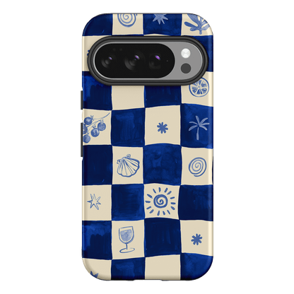 Afternoon Mezze Azure Printed Phone Cases Google Pixel 10 Pro / Armoured by Charlie Taylor - The Dairy