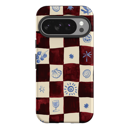 Afternoon Mezze Maroon Printed Phone Cases Google Pixel 10 Pro / Armoured by Charlie Taylor - The Dairy