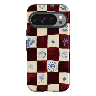 Afternoon Mezze Maroon Printed Phone Cases Google Pixel 10 Pro / Armoured by Charlie Taylor - The Dairy