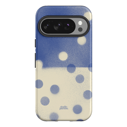 Bleu Polka Dot Printed Phone Cases Google Pixel 10 Pro / Armoured by Jasmine Dowling - The Dairy