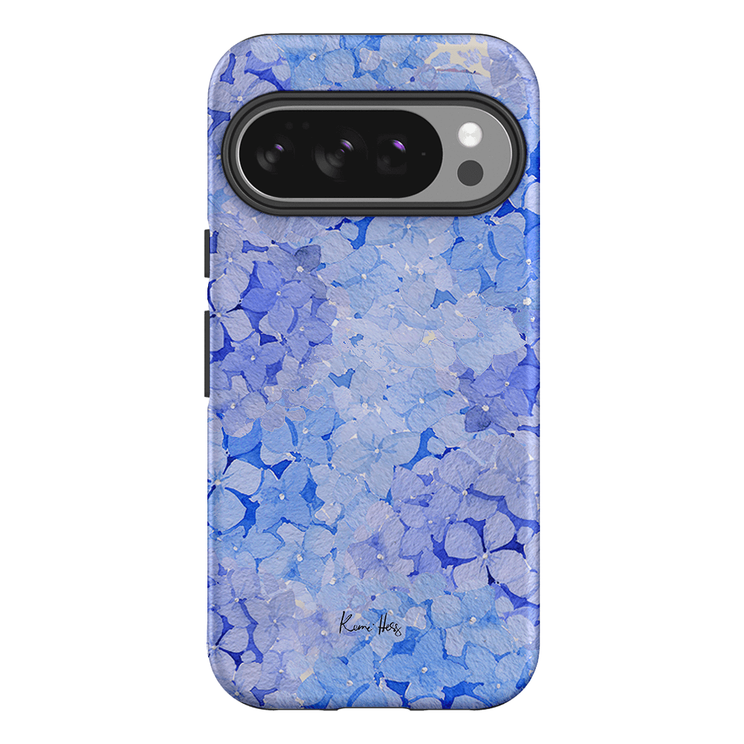 Hydrangea Blue Printed Phone Cases Google Pixel 10 Pro / Armoured by Kerrie Hess - The Dairy