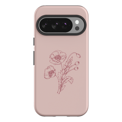 Blush Poppies Printed Phone Cases Google Pixel 10 Pro / Armoured by Typoflora - The Dairy