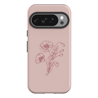 Blush Poppies Printed Phone Cases Google Pixel 10 Pro / Armoured by Typoflora - The Dairy
