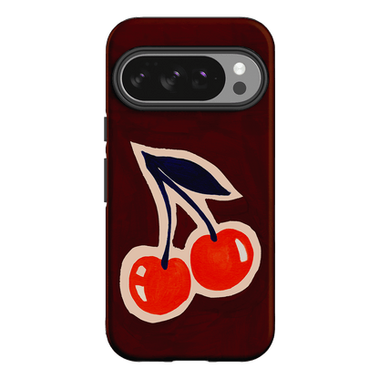 Cherries Printed Phone Cases Google Pixel 10 Pro / Armoured by Studio Bon - The Dairy