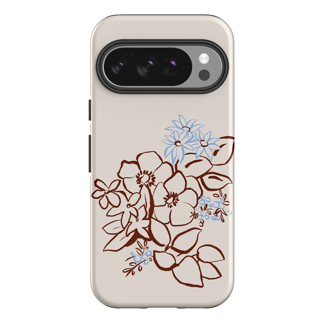 Cream Posy Printed Phone Cases Google Pixel 10 Pro / Armoured by Typoflora - The Dairy
