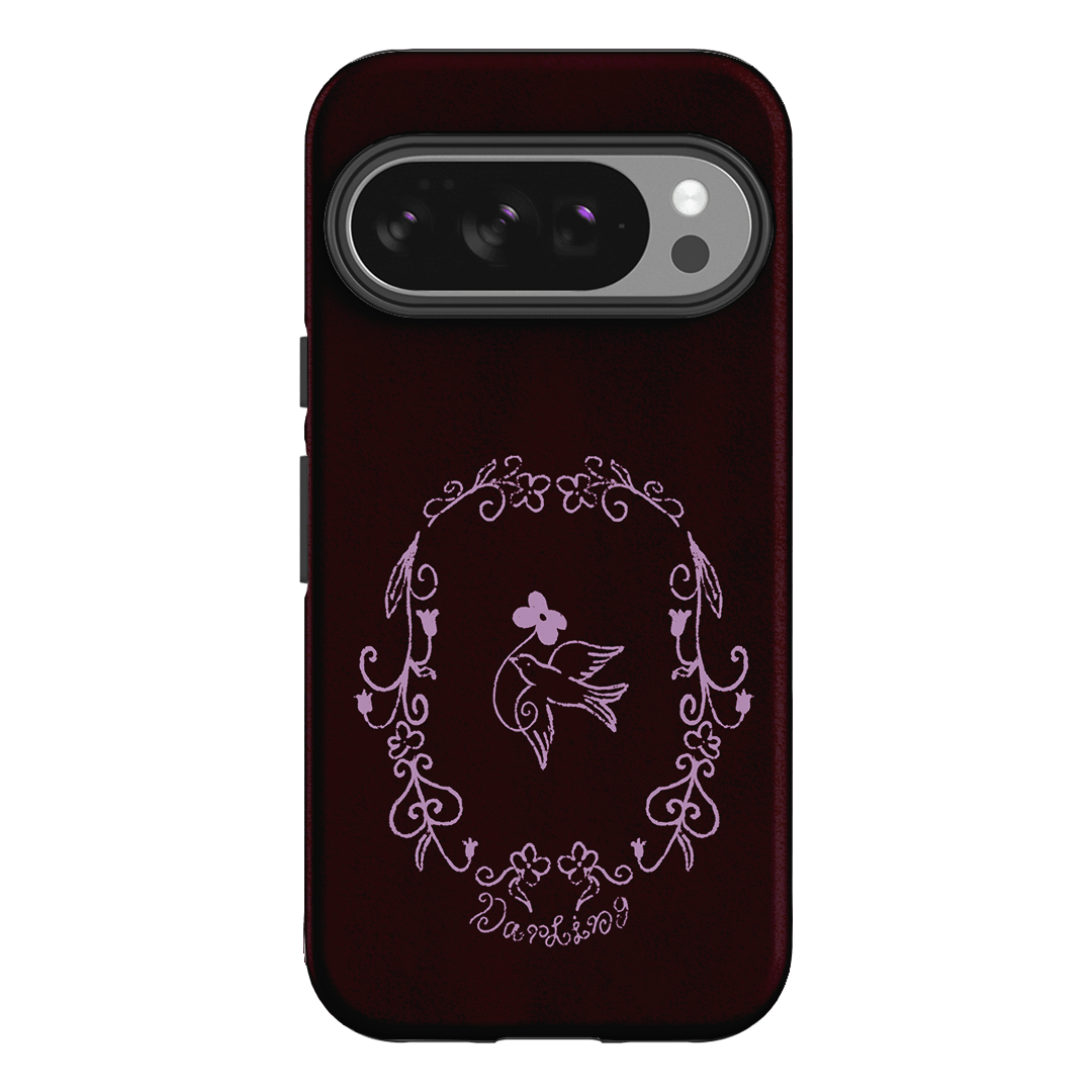 Darling Burgundy Printed Phone Cases by The Dairy - The Dairy