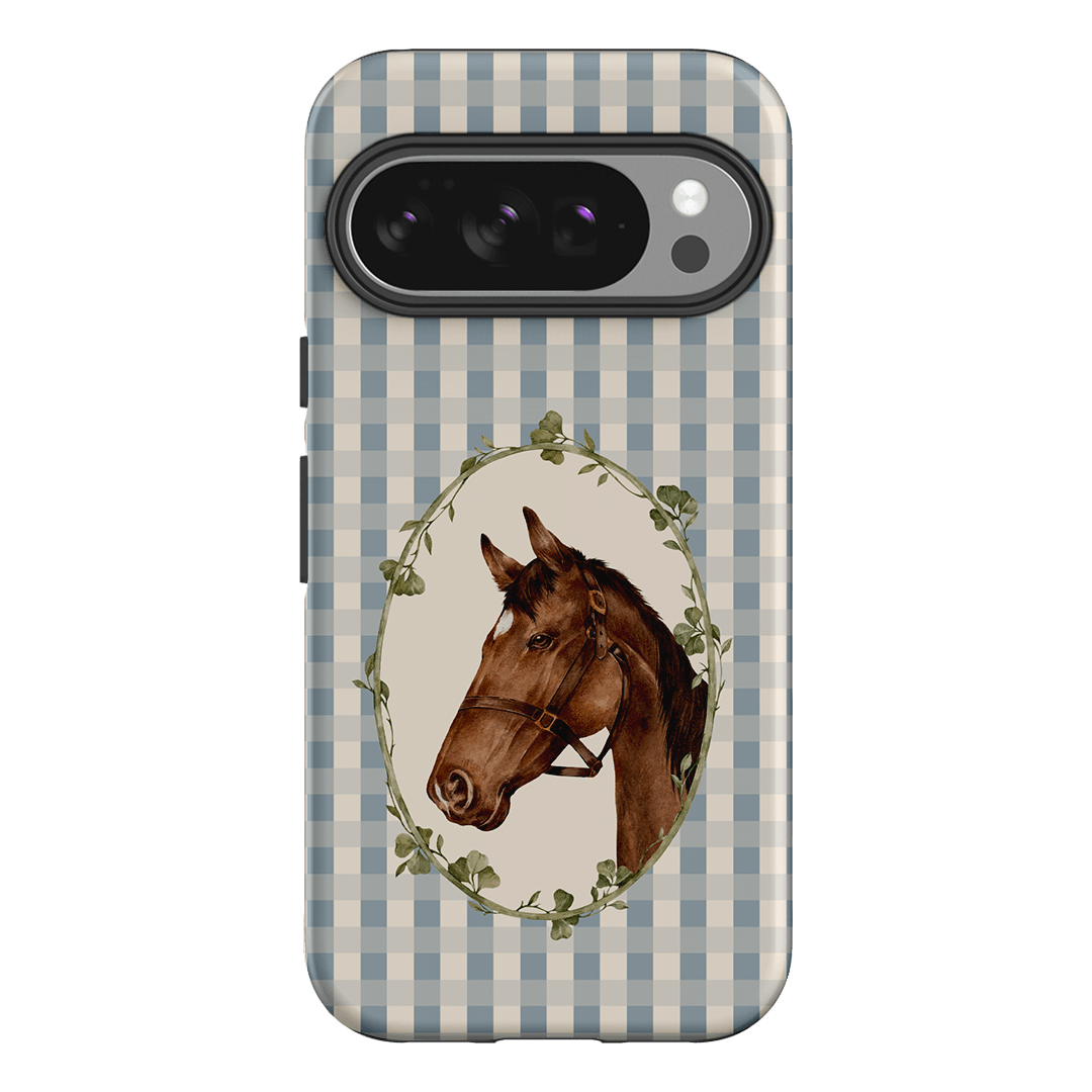 Gingham Horse Printed Phone Cases Google Pixel 10 Pro / Armoured by Kasiags Art - The Dairy