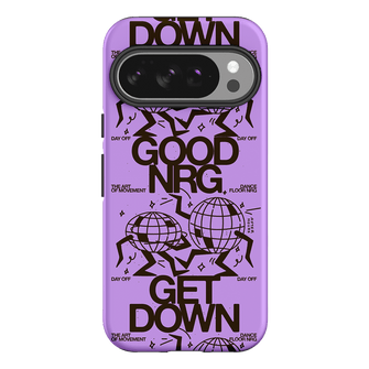 Good Energy in Purple Printed Phone Cases Google Pixel 10 Pro / Armoured by After Hours - The Dairy