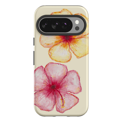 Hibiscus Flower Yellow Printed Phone Cases Google Pixel 10 Pro / Armoured by BG. Studio - The Dairy