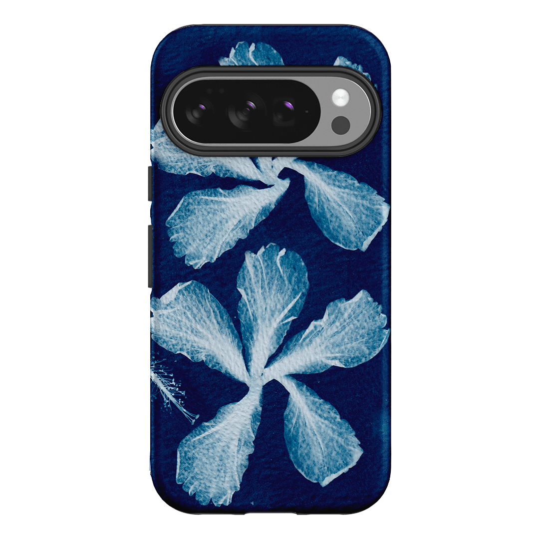 Hibiscus Cyanotype Printed Phone Cases Google Pixel 10 Pro / Armoured by Sally Hungerford - The Dairy