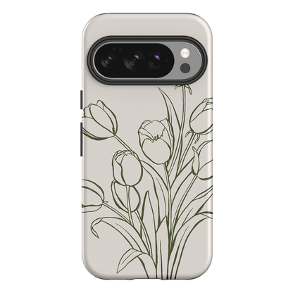 Inked Tulips Printed Phone Cases Google Pixel 10 Pro / Armoured by Typoflora - The Dairy