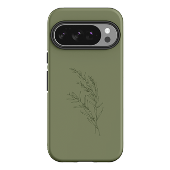 Khaki Wattle Printed Phone Cases Google Pixel 10 Pro / Armoured by Typoflora - The Dairy