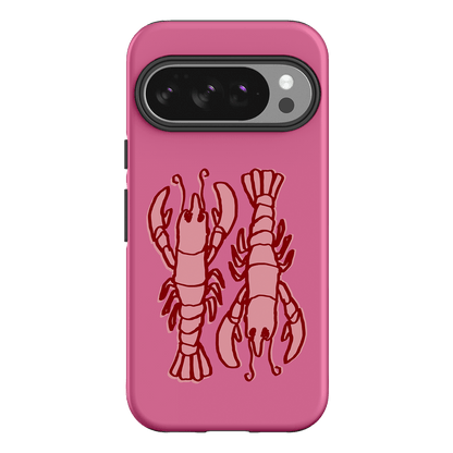 Lobster Love Pink Printed Phone Cases Google Pixel 10 Pro / Armoured by The Dairy - The Dairy