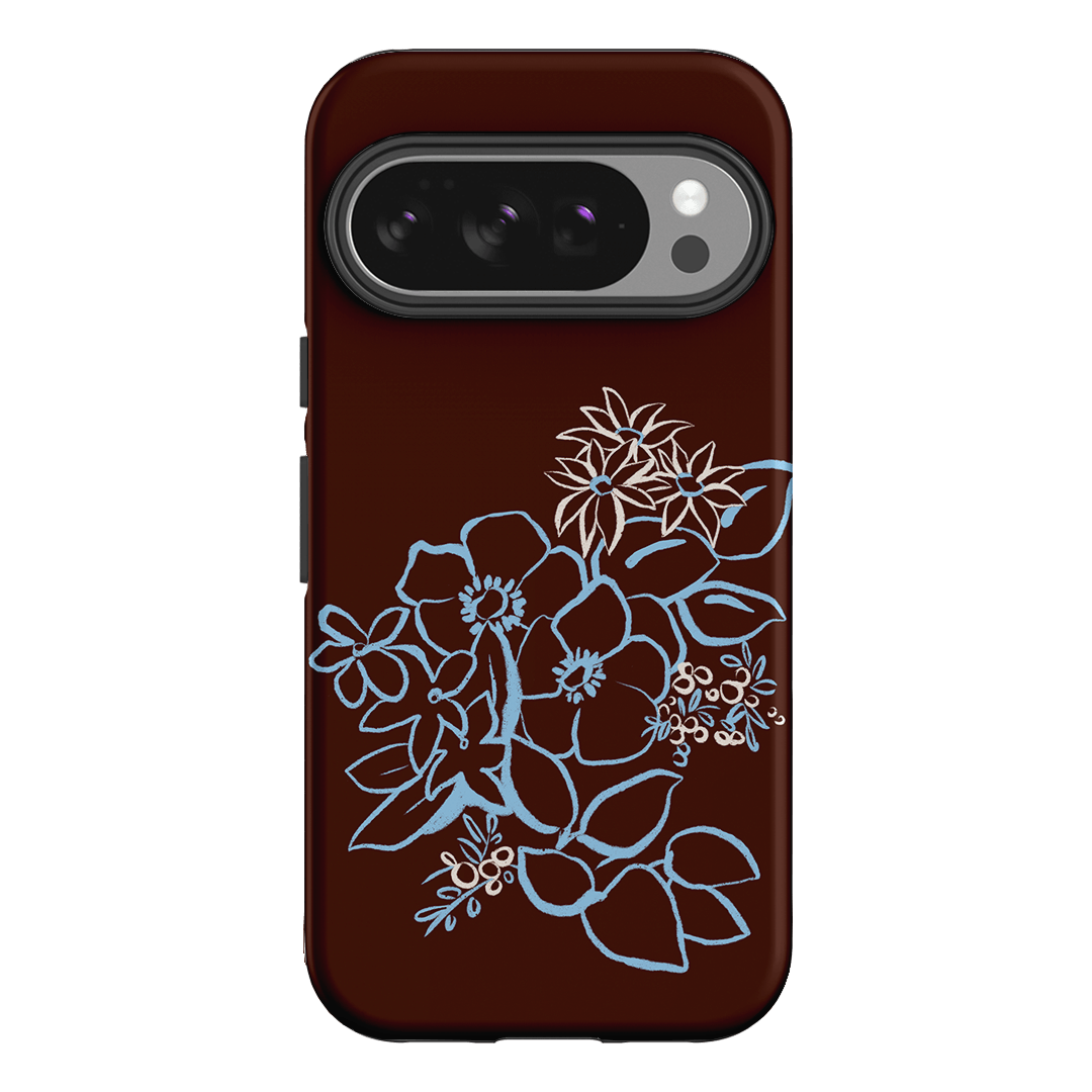Mocha Posy Printed Phone Cases Google Pixel 10 Pro / Armoured by Typoflora - The Dairy