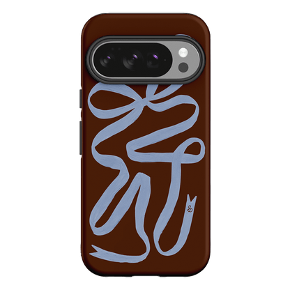 Mocha Ribbon Printed Phone Cases Google Pixel 10 Pro / Armoured by Jasmine Dowling - The Dairy
