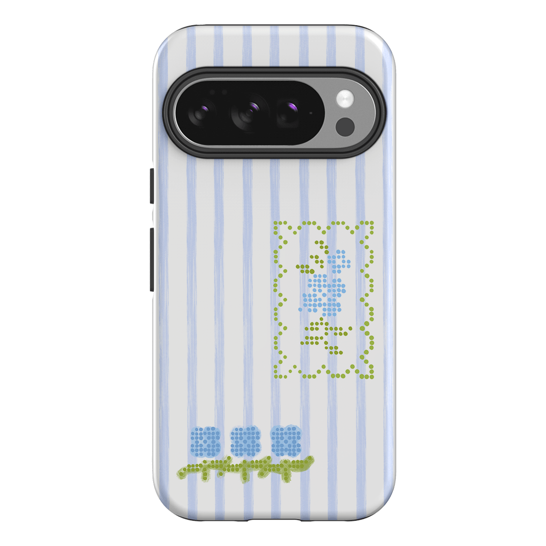 Patchwork Blue Printed Phone Cases Google Pixel 10 Pro / Armoured by Kayla Carr - The Dairy