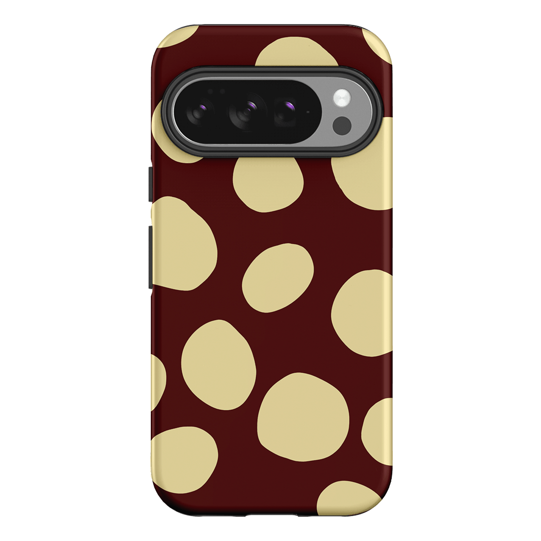 Pebbles Burgundy Butter Printed Phone Cases Google Pixel 10 Pro / Armoured by Veronica Tucker - The Dairy