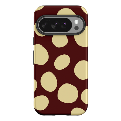 Pebbles Burgundy Butter Printed Phone Cases Google Pixel 10 Pro / Armoured by Veronica Tucker - The Dairy