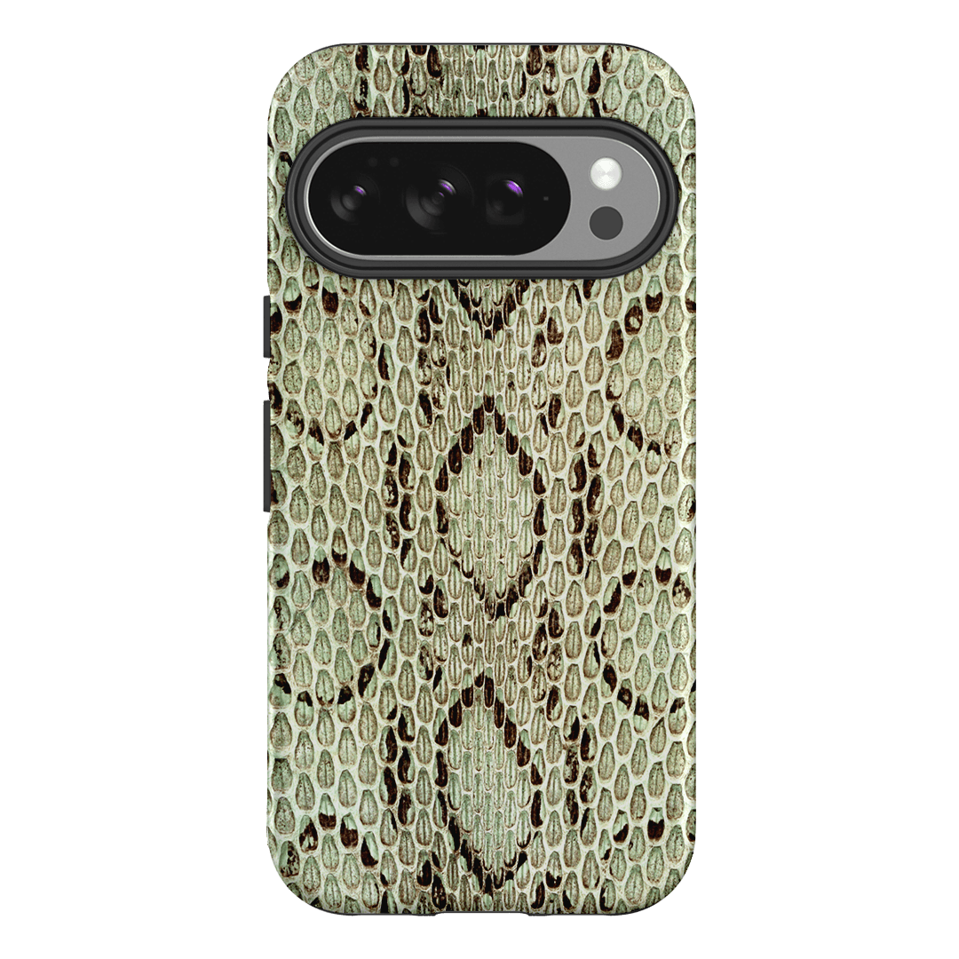 Pistachio Python Printed Phone Cases Google Pixel 10 Pro / Armoured by The Dairy - The Dairy