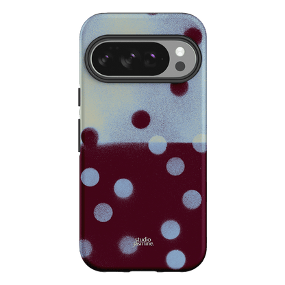 Plum Polka Dot Printed Phone Cases Google Pixel 10 Pro / Armoured by Jasmine Dowling - The Dairy