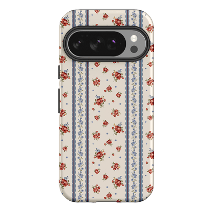 Rose Stripe Printed Phone Cases Google Pixel 10 Pro / Armoured by Kasiags Art - The Dairy