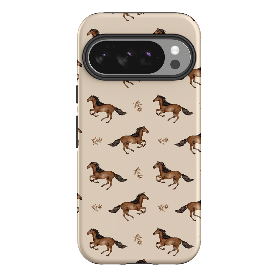 Running Horse Printed Phone Cases Google Pixel 10 Pro / Armoured by Kasiags Art - The Dairy