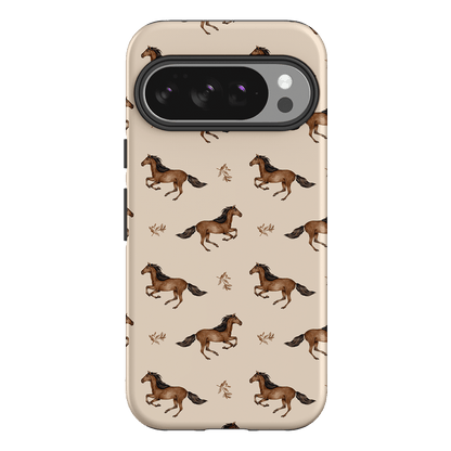 Running Horse Printed Phone Cases Google Pixel 10 Pro / Armoured by Kasiags Art - The Dairy