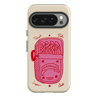 Sardine Social Red Printed Phone Cases Google Pixel 10 Pro / Armoured by The Dairy - The Dairy