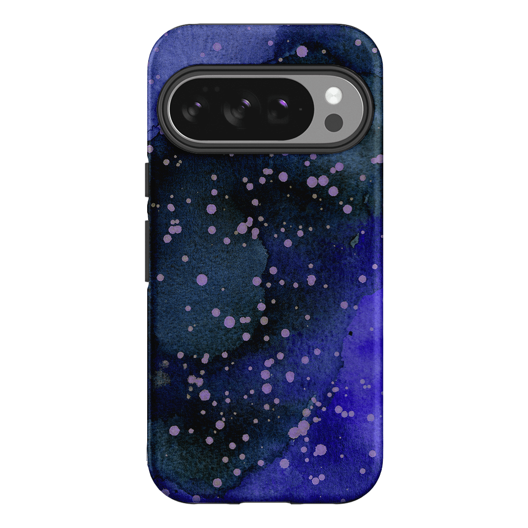 Spotty Navy Printed Phone Cases Google Pixel 10 Pro / Armoured by The Dairy - The Dairy