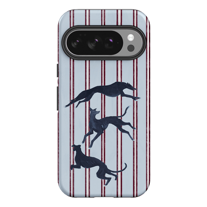 Stripey Hounds Printed Phone Cases Google Pixel 10 Pro / Armoured by Lisa Hu - The Dairy