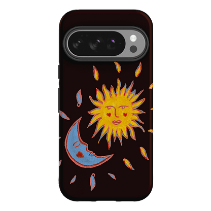 Sun & Moon Plum Printed Phone Cases Google Pixel 10 Pro / Armoured by BG. Studio - The Dairy
