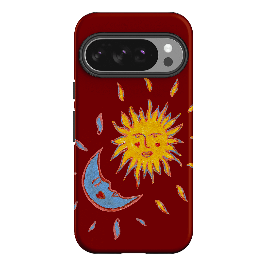Sun & Moon Red Printed Phone Cases Google Pixel 10 Pro / Armoured by BG. Studio - The Dairy