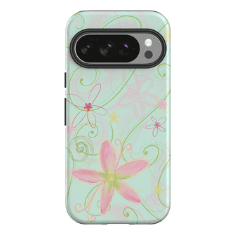 Swirl Blue Printed Phone Cases Google Pixel 10 Pro / Armoured by Kayla Carr - The Dairy